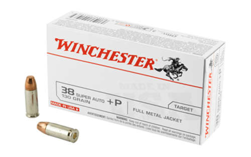 Ammunition Winchester Ammunition USA 38Super WIN USA 38SUP +P 130GR FMJ 50/500